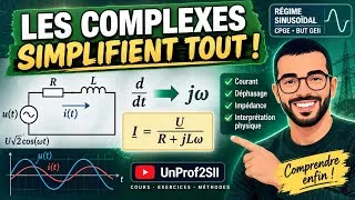 Miniature : Régime sinusoïdal : résoudre un circuit RL avec les nombres complexes