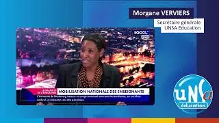 Miniature : Morgane Verviers rémunérations, défense des services publics, climat scolaire et mobilisation