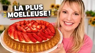 Miniature : Ma TARTE AUX FRAISES la plus moelleuse (sans pâte sablée)