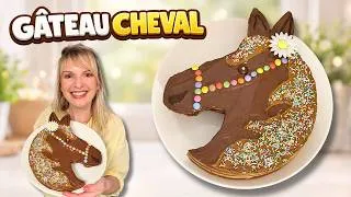 Miniature : Gâteau cheval avec un simple moule rond 🐴  Tuto facile façon Zebra Cake