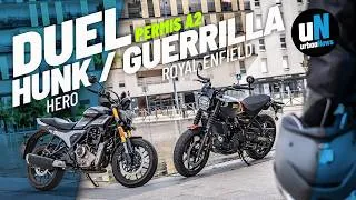 Miniature : Royal Enfield Guerrilla 450 vs Hero Hunk 440 : Le Match !