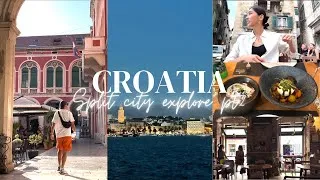 Miniature : Croatia, Split pt2,  hiking, restaurants, beach 💚, summer 2023 🌙✨ explore the city and lots of eats🤤