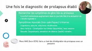 Miniature : Item 44.2 Tuméfaction pelv. (Prolapsus génital) examen clinique et démarche diagnostique en 16 mn