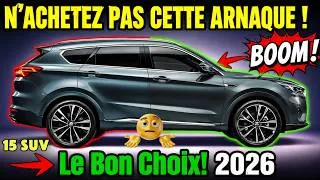 Miniature : 15 SUV à ÉVITER en 2026… et les 5 que j’achèterais les yeux fermés !