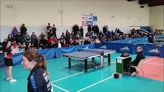 Miniature : Tennis de table - Finale Dames Championnat de France Fsgt toutes séries à Odos - Marion vs Corelie