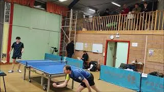 Miniature : Tennis de table - Tournoi Uscorg - Guillaume vs Romain - 1/4 de finale