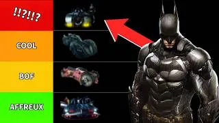 Miniature : TIER LIST des Batmobiles de Batman Arkham Knight