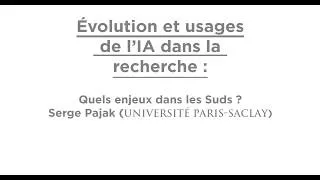 Miniature : Évolution et usages de l’IA dans la recherche : quels enjeux dans les Suds ? | UMI-SOURCE (UVSQ)