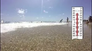 Miniature : Canicule en France Du monde à la plage cet après midi ? 40 degrés à l’ombre et plus