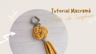 Miniature : Tutoriel débutant macramé - Porte clé Joséphine