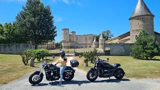 Miniature : Une Harley et une Triumph dans le Perigord vert