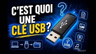 Miniature : C'est quoi une clé USB? - Cours Informatique