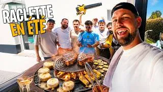 Miniature : Raclette d’été au brasero sous 40 degrés ! (on a fondu avant le fromage…)