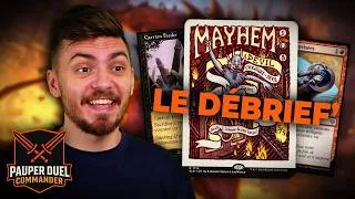 Miniature : ÇA PING ET ÇA RE-PING ! DÉBRIEF' DE MON TOURNOI AVEC LE DIABLE DU CARNAGE EN PAUPER DUEL COMMANDER !