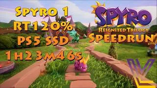 Miniature : Speedrun Spyro 1 RT 120% PS5 SSD en 1h23m46s