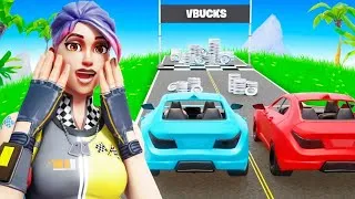 Miniature : COURSE DE VOITURE SUR FORTNITE 10 000 VBUCKS GRATUIT !!!