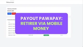 Miniature : Payout pawaPay, envoyez de l'argent via API