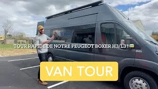 Miniature : Visite de notre fourgon PEUGEOT BOXER H3L3 avec un ENORMEEE LIT - VAN TOUR VASP