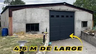Miniature : J'installe une PORTE GÉANTE sur mon hangar !