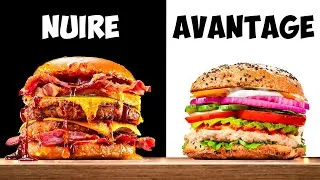 Miniature : Burger le plus malsain vs. Burger le plus sain