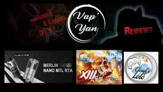 Miniature : 🤟 💨 MERLIN nano MTL Augvape / Cloud's of LOLO XIII ice & Custard Collection