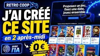 Miniature : J’ai créé un vrai site web avec l’IA en 2 après-midi… pour 0 € 🤑