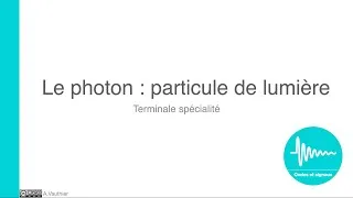 Miniature : Le photon : particule de lumière
