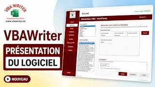 Miniature : VBAWriter : le logiciel qui écrit vos codes VBA automatiquement