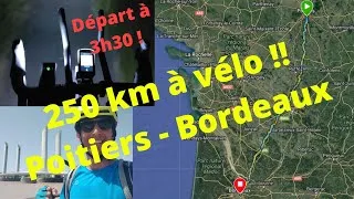 Miniature : Mon premier 250 km avec le Triban RC520! Départ à 3h30 du matin pour éviter la canicule !