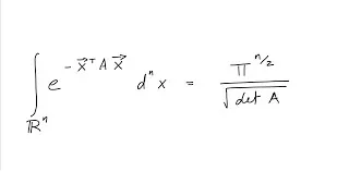 Miniature : L'intégrale de Gauss en plusieurs dimensions