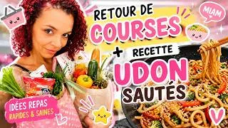 Miniature : Retour de courses + Udon sautés : repas facile & rapide