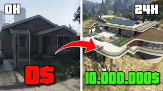 Miniature : Combien de temps faut il pour acheter un manoir sur GTA V online ?! (de zéro)