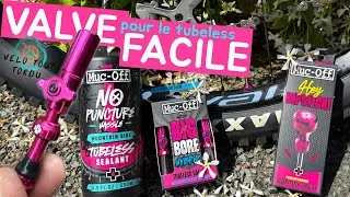 Miniature : Muc Off BIG BORE, la valve tubeless avec un robinet