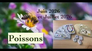 Miniature : ♓️ Poissons ♓︎ mi-Juin & Juillet 2026 🌹🌞 💗 Il y a de l'Amour dans l'Air ! 💕🔮