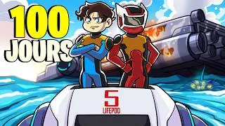 Miniature : On a SURVÉCU 100 JOURS dans SUBNAUTICA ! (et c'est trop drôle)
