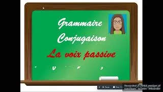 Miniature : LA VOIX PASSIVE - Cours de Français - Grammaire/conjugaison
