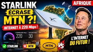 Miniature : STARLINK ÉCRASE MTN EN AFRIQUE ?! 😳 Internet Satellite à 220 Mbps !