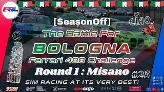 Miniature : Assetto Corsa Competizione [SimGrid] : FRL Battle for Bologna (Round 1) Misano [Italie]