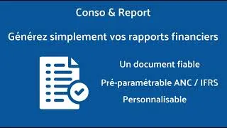 Miniature : Conso & Report - Facilitez la création de votre rapport financier