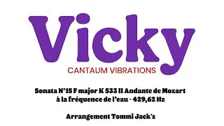 Miniature : Sonata N°15 F major K 533 II Andante de Mozart à la fréquence de l’eau 429,62 Hz - Tommi Jack's