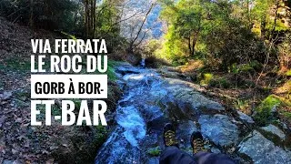 Miniature : Via Ferrata Le Roc du Gorb à Bor-et-Bar dans l'Aveyron, très belle !