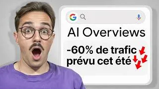 Miniature : Google va détruire 60% de ton trafic cet été (AI overviews)