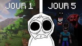 Miniature : Minecraft, mais chaque jour j’ajoute un Mod Horreur