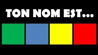 Miniature : DÉCOUVRE LA COULEUR DE TON NOM DANS CE TEST