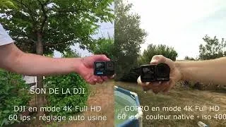 Miniature : DJI ACTION 5 : Test 4K & 1080 de la camera DJI vs Gopro 10 - Mes commentaires dans la description