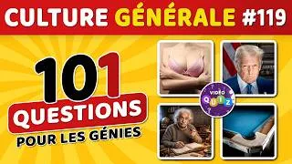 Miniature : 🎯 QUIZ DE CULTURE GÉNÉRALE #119 : 101 questions - 4 possibilités - 1 bonne réponse #videoquiz
