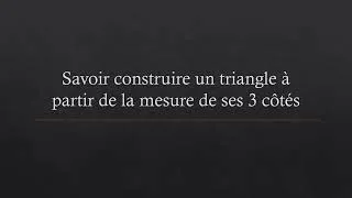 Miniature : 07 Construire triangle 3 longueurs