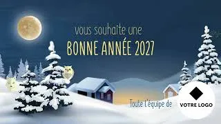 Miniature : Carte de voeux en dessin animé 2027 🦌🎄 (FX55) - Vidéostorytelling by Néologis