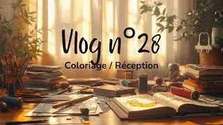 Miniature : Vlog 26_28 💜Petit moral 🎨 Un livre colo entamé 🎨 Enfin !! Il est arrivé 🤩
