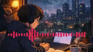 Miniature : Musique Lofi Française 🌙 — Étudier, Travailler, Se Concentrer | Pluie & Bureau de nuit